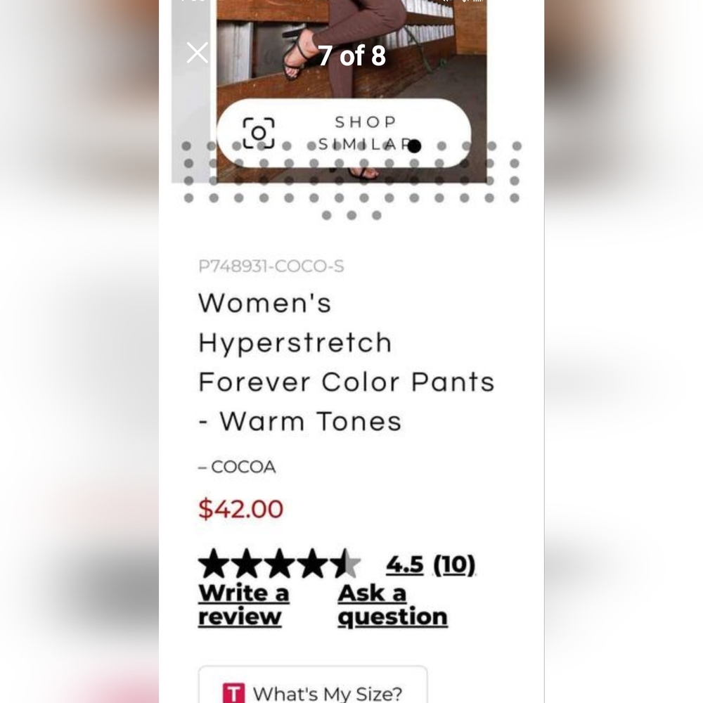 BNWT WOMEN'S MEDIUM (SIZE 6-10) YMI FOREVER COLOR HYPERSTRETCH SKINNY JEAN MOCHA